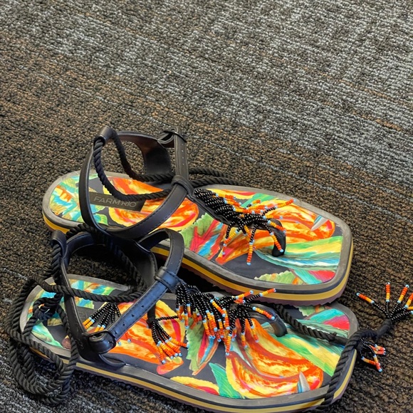 Farm Rio Sandals SZ 8 - Picture 4 of 7